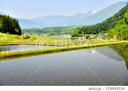 長野県信濃町荒瀬原より黒姫山方面を望む(長野県信濃町)【2026.5】 139998584