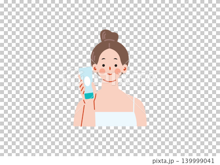 護膚婦女的例證 護膚婦女的例證 139999041