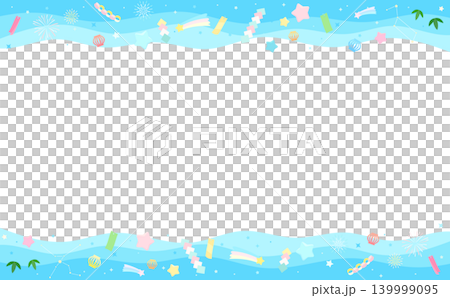 流行可愛七夕透明相框 3_horizontal 流行可愛七夕透明相框 3_horizontal 139999095