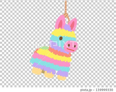 A cute illustration of a piñata (single). 139999330