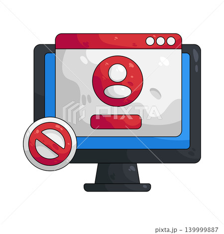 Illustration of blocked user Illustration of blocked user 139999887