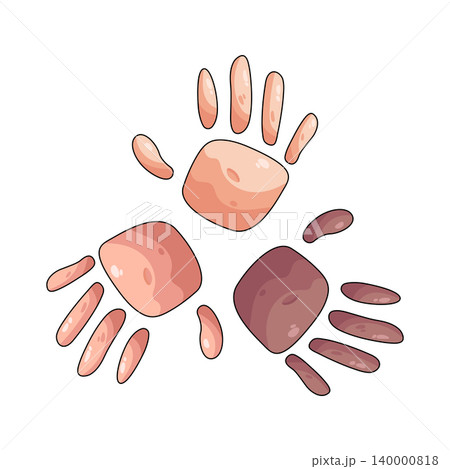 Illustration of Diversity Hand Illustration of Diversity Hand 140000818