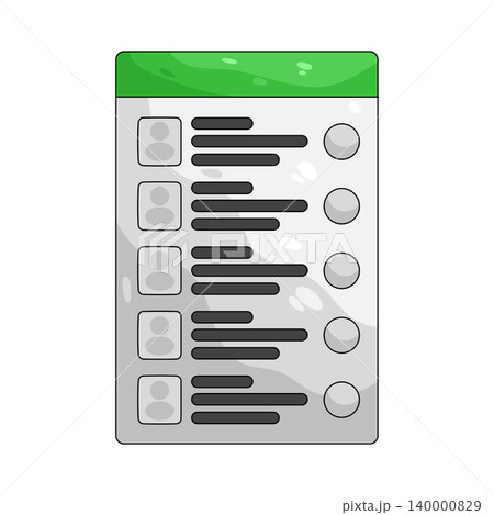 Illustration of ballot paper Illustration of ballot paper 140000829