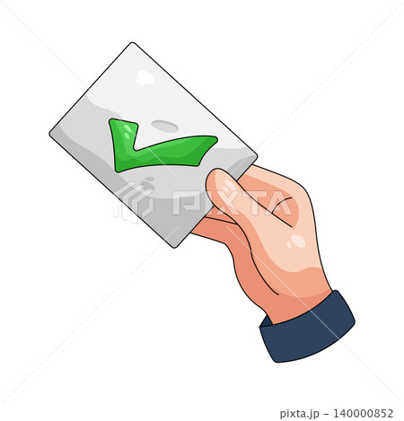 Illustration of ballot paper Illustration of ballot paper 140000852