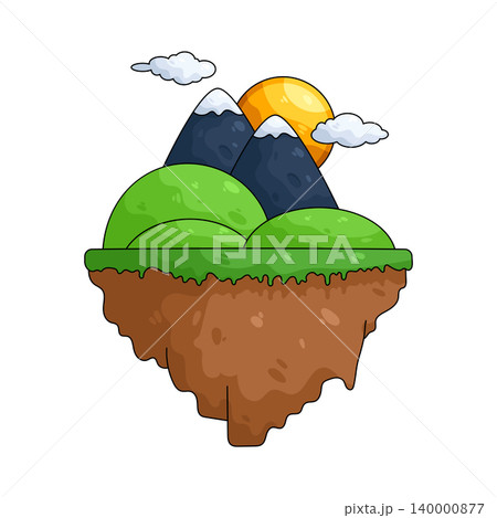 Illustration of mountain Illustration of mountain 140000877