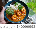 スパイスで海老カレー作り　 140000992