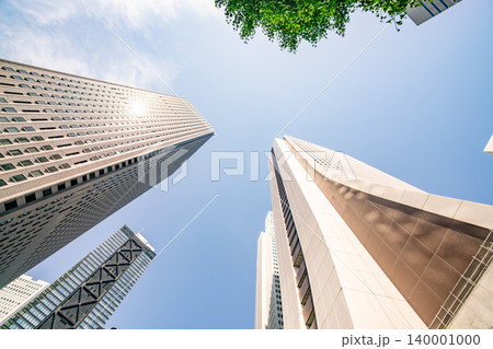 《東京都》日本の都市景観 高層ビルの建ち並ぶ春のビジネス街(令和8年5月) 《東京都》日本の都市景観 高層ビルの建ち並ぶ春のビジネス街(令和8年5月) 140001000