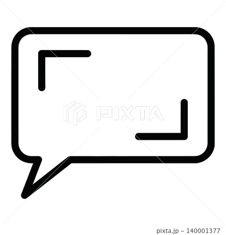 Black speech bubble icon for communication Black speech bubble icon for communication 140001377