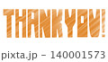 THANK YOU! の文字(枠線無し) 140001573