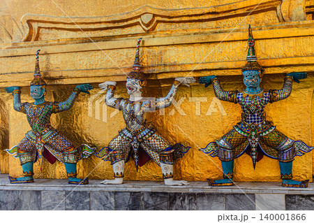 Wat Phra Kaew, Temple of the Emerald Buddha, Bangkok, Thailand Wat Phra Kaew, Temple of the Emerald Buddha, Bangkok, Thailand 140001866