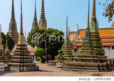 Temple of the Reclining Buddha in Bangkok, Thailand. 140001868