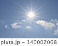 青空と太陽　直射日光　フリースペースイメージ 140002068
