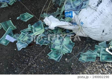 American Dollars on a Train Track American Dollars on a Train Track 140002290