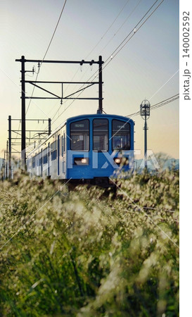 夕暮れの近江鉄道 140002592