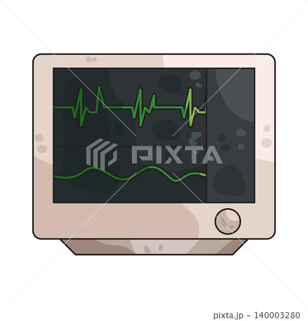 Illustration of ECG Illustration of ECG 140003280
