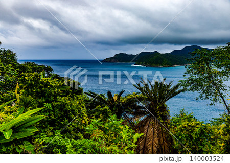 奄美大島 マネン崎展望広場からの風景 奄美大島 マネン崎展望広場からの風景 140003524