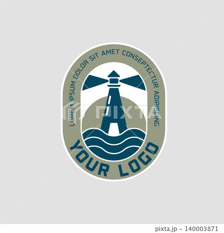 Vintage Lighthouse Maritime Badge Logo Vector Illustration Vintage Lighthouse Maritime Badge Logo Vector Illustration 140003871