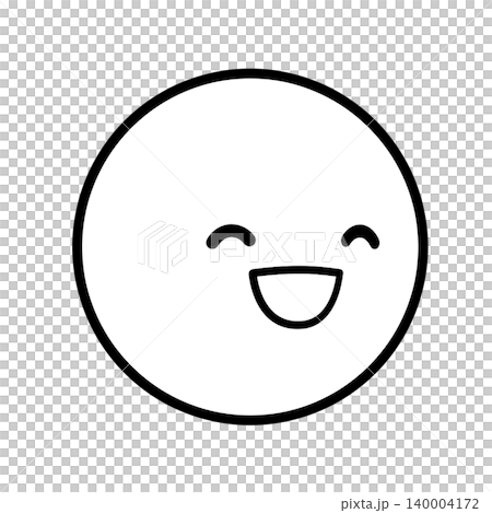 簡單的笑臉圖標,面向右側 - 插圖素材 簡單的笑臉圖標,面向右側 - 插圖素材 140004172