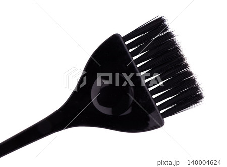 black plastic hair dye brush isolated on white black plastic hair dye brush isolated on white 140004624