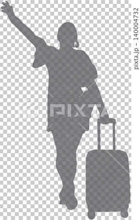 luggage shadow illustration 140004732