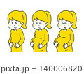 妊娠中のお腹の変化、お腹がだんだん大きくなるイラスト 140006820