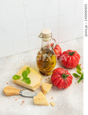 Italian food ingredients for mediterranean cooking concept 140006905