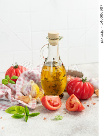 Fresh produce creating healthy cooking meal ingredients Fresh produce creating healthy cooking meal ingredients 140006907