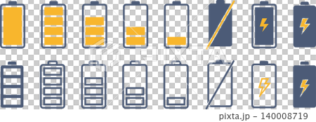 A set of charging icon patterns and frames. A set of charging icon patterns and frames. 140008719
