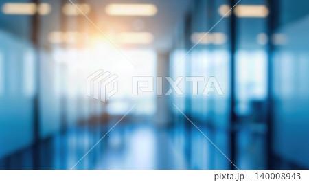 Blurred abstract background modern office hallway sun glare flare corporate business interior empty space corridor professional workplace bright blue tone company design backdrop defocus architecture Blurred abstract background modern office hallway sun glare flare corporate business interior empty space corridor professional workplace bright blue tone company design backdrop defocus architecture 140008943