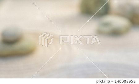 Blurred zen sand garden background smooth stacked stones peaceful meditation concept calming spiritual therapy natural balance relaxation template blank design backdrop Blurred zen sand garden background smooth stacked stones peaceful meditation concept calming spiritual therapy natural balance relaxation template blank design backdrop 140008955