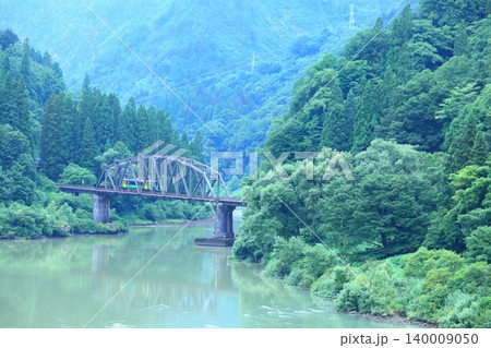 只見線 第四只見川橋梁 只見線 第四只見川橋梁 140009050