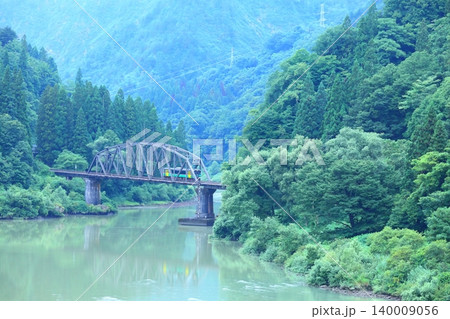只見線 第四只見川橋梁 只見線 第四只見川橋梁 140009056