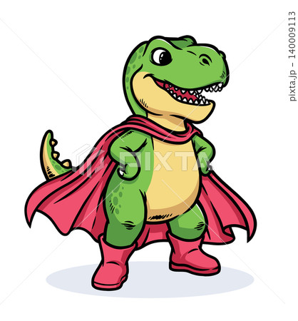 Dino poses like a superhero Dino poses like a superhero 140009113