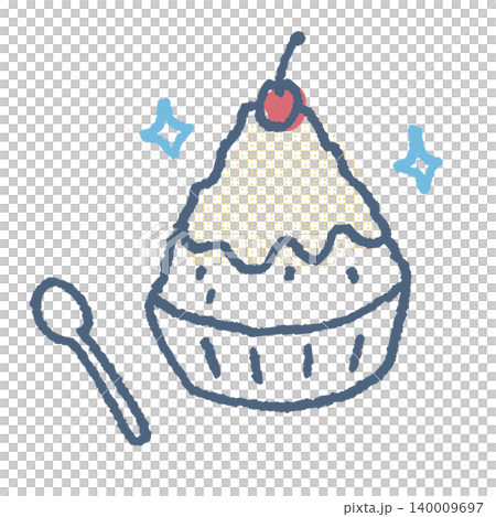 An illustration of lemon-flavored shaved ice topped with a cherry. An illustration of lemon-flavored shaved ice topped with a cherry. 140009697