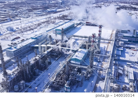 top view of the oil refinery top view of the oil refinery 140010314