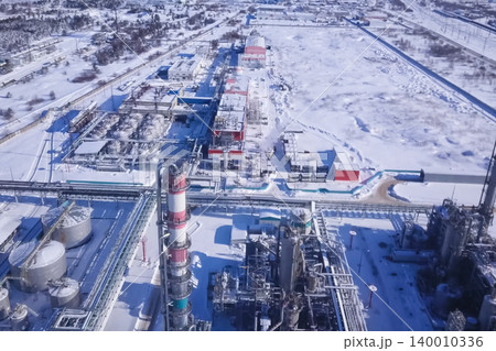 top view of the oil refinery top view of the oil refinery 140010336