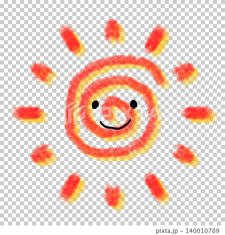 太陽插圖（JPEG/PNG） 140010789