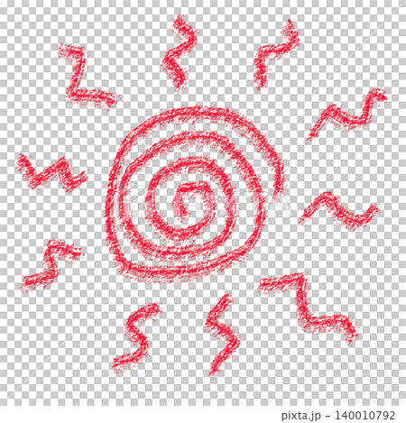 太陽のイラスト（JPEG/PNG) 140010792