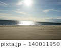 砂浜に打ち寄せる波 140011950