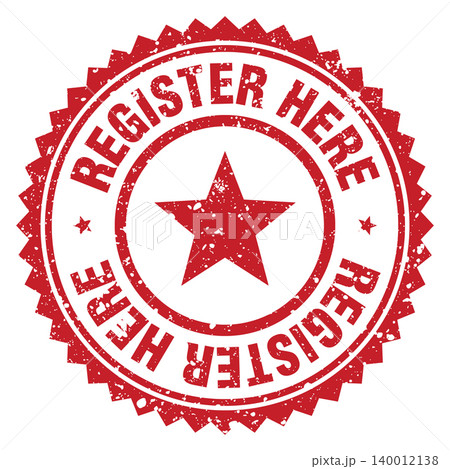 register here red grunge round stamp. register here stamp register here red grunge round stamp. register here stamp 140012138