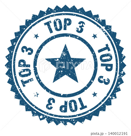 top 3 blue grunge round stamp. top 3 stamp top 3 blue grunge round stamp. top 3 stamp 140012191