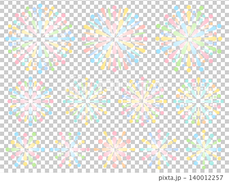 五彩繽紛的煙火插圖集 五彩繽紛的煙火插圖集 140012257