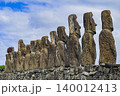 天気が良すぎたイースター島のモアイ像の背中001 140012413