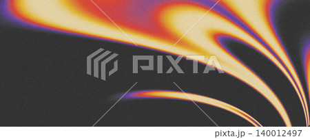 Abstract colorful noisy liquid grainy gradient creating a retro textured background 140012497