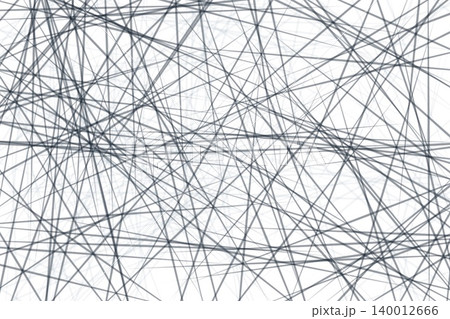 Abstract chaotic dark blue lines network on black background. Abstract chaotic dark blue lines network on black background. 140012666