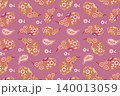Pink Paisley seamless pattern, vector eps Pink Paisley seamless pattern, vector eps 140013059