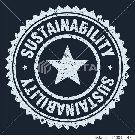 sustainability white grunge round stamp. sustainability stamp sustainability white grunge round stamp. sustainability stamp 140013148