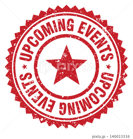 upcoming events red grunge round stamp. upcoming events stamp upcoming events red grunge round stamp. upcoming events stamp 140013316