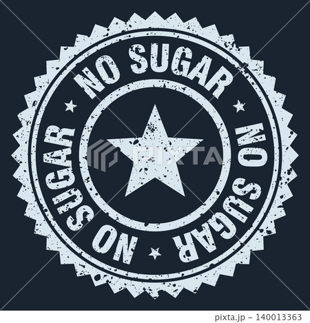 no sugar white grunge round stamp. no sugar stamp 140013363