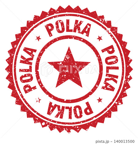 polka red grunge round stamp. polka stamp polka red grunge round stamp. polka stamp 140013500